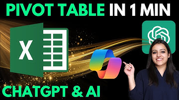 How to create PIVOT TABLE in Excel using ChatGPT & AI | Microsoft Copilot | Hindi | Ritika AI