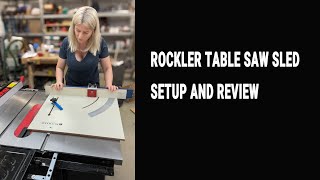 Rockler table saw sled setup and review. Must have jig for your table saw.