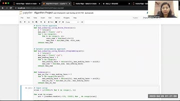 Project Demo 1| Maximum Subarray Problem | Python | with DC, BF, DP, Kadane