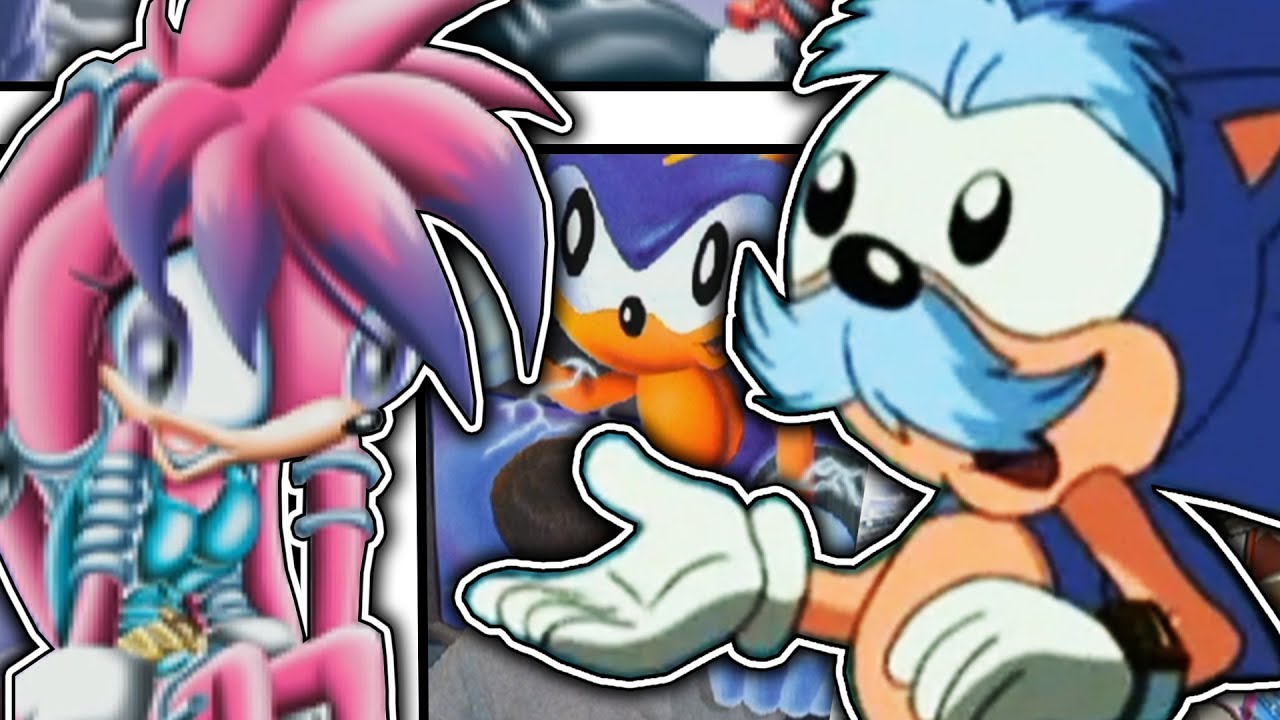 Die Welt der wirklich seltsamen Sonic Comic... Cover.