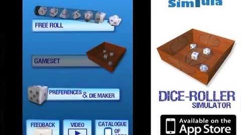 Dice-roller simulator iPhone app - Tutorial how to use to play role play games