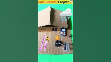 Rain Detector project😱🤯make Rain drops sensor 😱|Rahul shorts 04#science#inventions#shorts