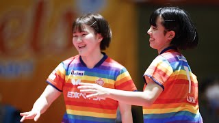 青木咲智 スーパープレー&ヒロインインタビュー 日本ペイントマレッツ  vs 九州アスティーダ ノジマTリーグ2023-2024 2024年01月13日 ベイコム総合体育館【卓球Tリーグ公式】