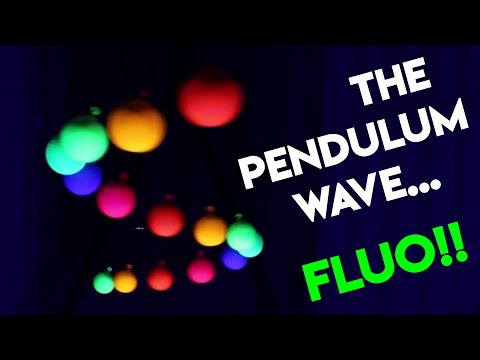MESMERIZING PENDULUM WAVE || Fluo Effect
