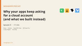 Why your apps keep asking for a cloud account (and what we built instead) screenshot 2