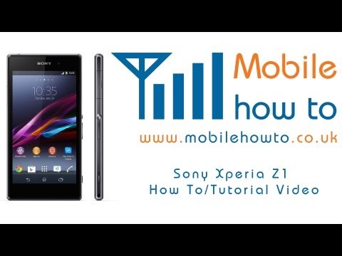 How To Add An E-mail Account - Sony Xperia Z1