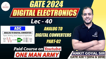 Analog to Digital Converters Part-02 | Digital Electronics | GATE 2024 | Ankit Goyal
