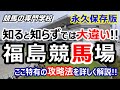 【競馬】福島競馬場 攻略ポイント 開催が進むにつれて変化する馬場【競馬の専門学校】