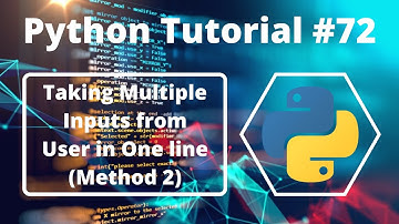 #72:- How to Take Multiple Inputs From User at One Time in Python in Hindi (Method 2)