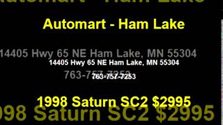 1998 Saturn SC2 $2995 763-757-7253 by Automart - Ham Lake