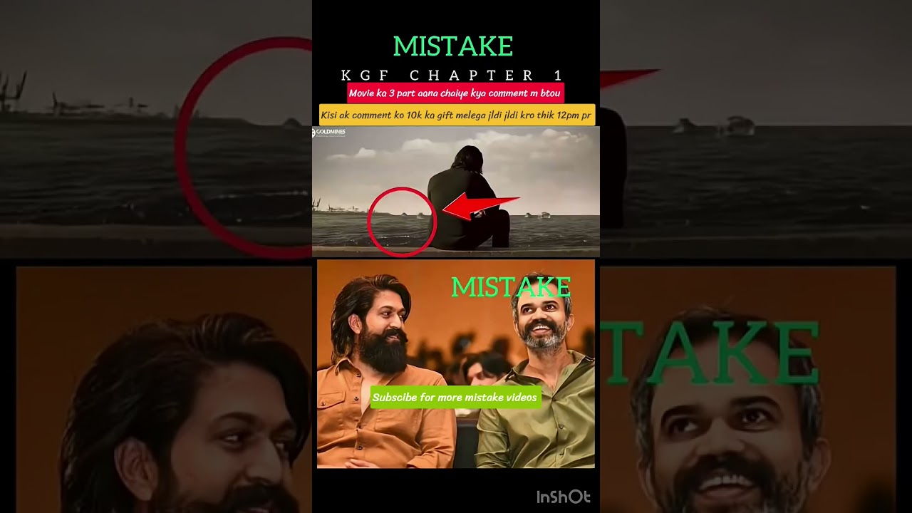 Kgf Movie Mistake By Prashanth Neel | Yash | FILMY MISTAKE | #shorts #trending