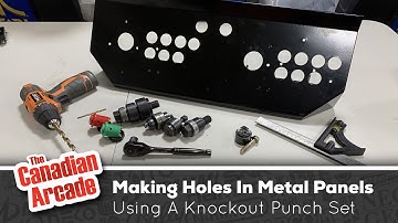 Making Holes in Metal Panels Using a Knockout Punch Set