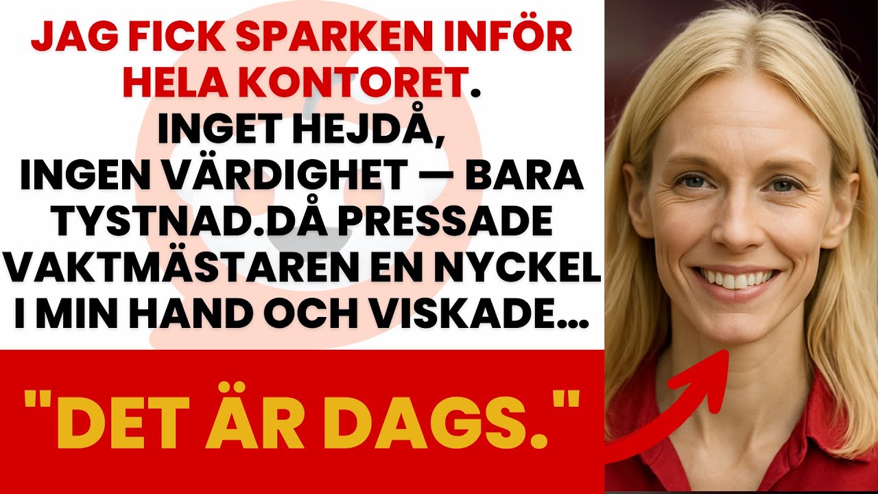 Inför hela kontoret blev jag avskedad — vaktmästarens nyckel ändrade allt