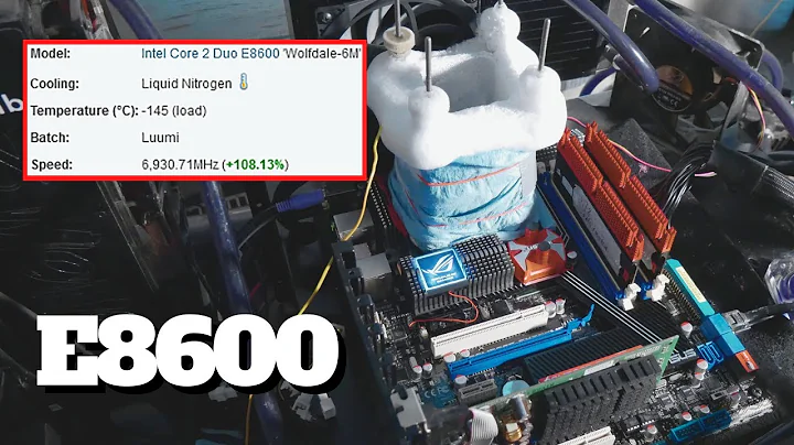 J'ai overclocké un Intel C2D E8600 à plus de 6,9 GHz - Scores record impressionnants!