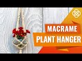 Macrame plant hanger without ring | Macrame diy | Macrame plant hanger tutorial