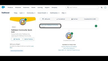 Explore the Trailblazer Community | Trailblazer Community: Quick Look | Trailhead | Salesforce