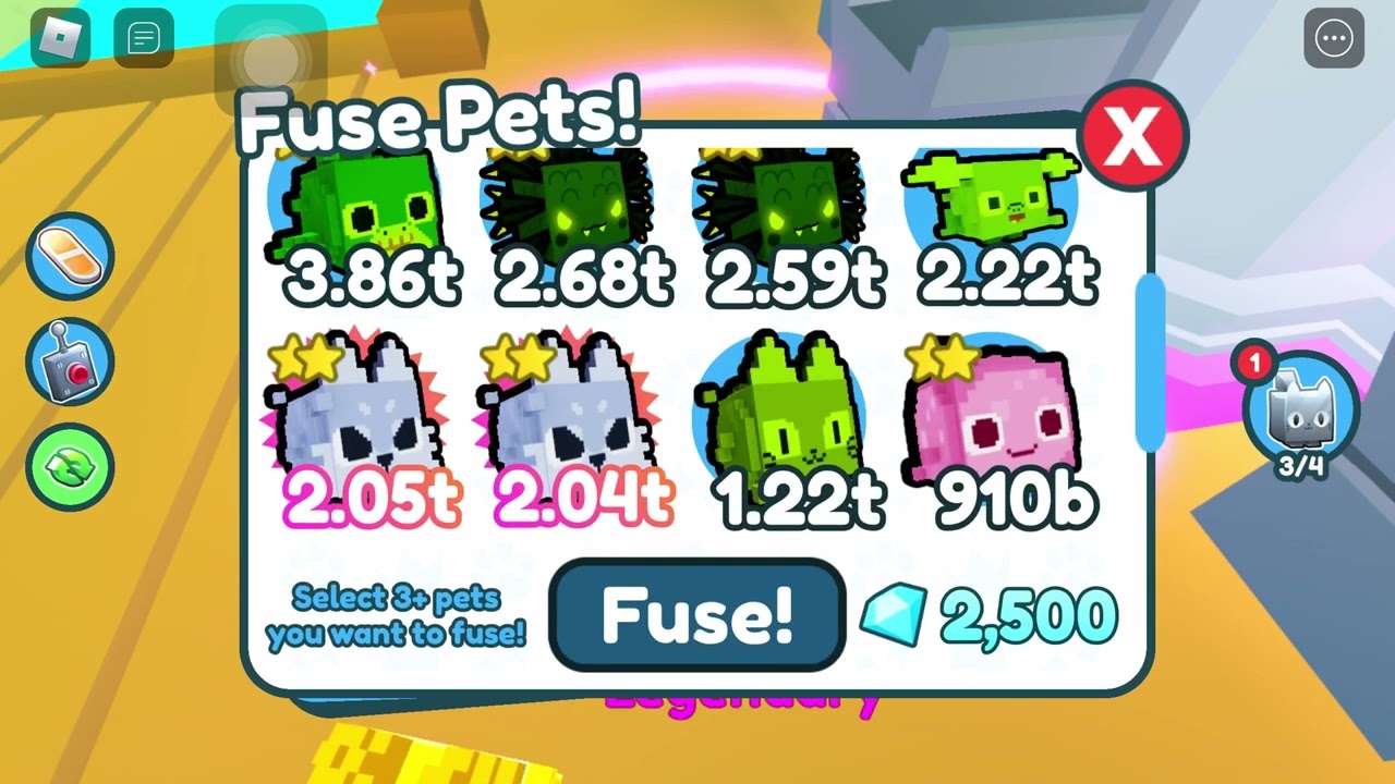 Pet 99 update