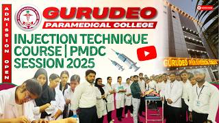Gurudeo Paramedical College | Injection Technique | Course PMDC Session 2025 #gurudeocollege #ggi