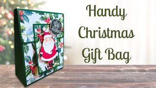 Christmas Handy Gift Bag Tutorial | Simply Made Crafts