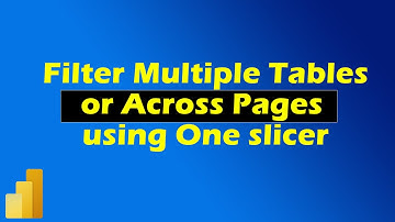 Filter Across Pages or Multiple Tables using one Slicer in PowerBI | MiTutorials