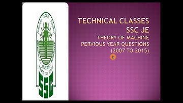 MCQs of THEORY OF MACHINE (Questions 16 to 30)|| TECHNICAL CLASSES|| IN HINDI