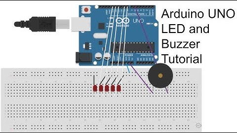 Arduino UNO LED and Buzzer Tutorial | How to use the LED and Buzzer on the Arduino UNO | #22