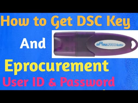 DSC Key Token & Eproc Registration Procedure #dsc #digitalsignature #eprocurement