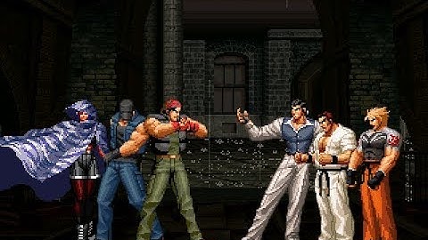 [KOF Mugen] Ikari Warrios Team VS Art Of Fighting Team