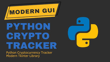 Python Modern GUI Desktop App | Cryptocurrency | UI - Part One