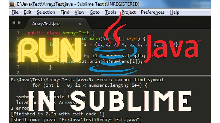 How to Run Java in Sublime Text on Mac OS 2021