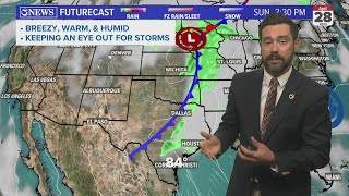 Strong southeasterly winds persist Friday \& Saturday in South Texas.