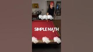 SIMPLE MATH 🎱 #8ball #8ballpool #billiardsclub #billiards #cuesports #pool #9ball #efrenreyes