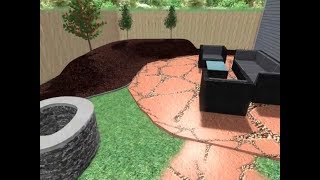 Landscape Design with Flagstone Patio- DIY Costs vs. Hiring a Landscaping Company