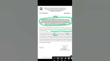 BDP & UG Online Assignment Submission Related Notice || Declaration Format #nsou