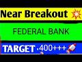 FEDERAL BANK SHARE LATEST NEWS TODAY,FEDERAL BANK SHARE ANALYSIS,FEDERAL BANK SHARE TARGET
