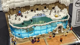 Lovely Lego Custom Penguin Exhibit By Adam Nies Brickworld Chicago 2022