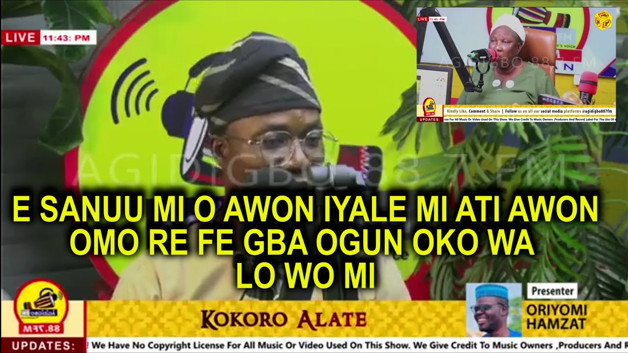 KOKORO ALATE;E SANUU MI AWON IYALE MI ATI AWON OMO WON FE GBA OGUN OKO WA LO WO MI.#oriyomihamzat