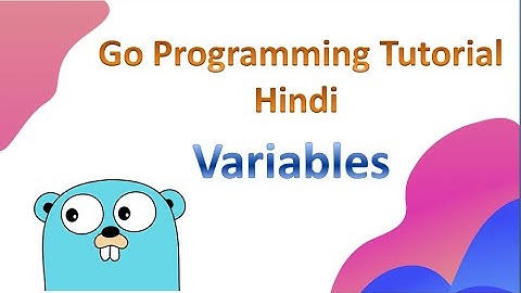 Go programming language Tutorial (Hindi) | Variables
