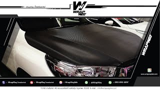 How to wrap | การติดตั้งฟิล์มเคฟล่า ฝากระโปรงหน้า Toyota Revo | WrapWay