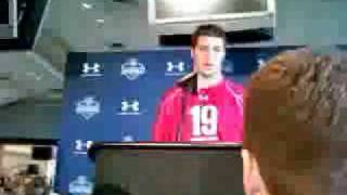 2010 NFL Combine Tim Tebow Clip