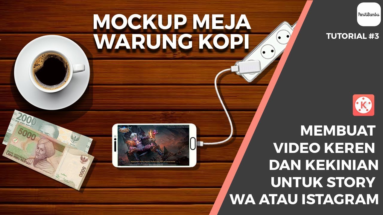 Download Wow Membuat Video Mockup Meja Warung Kopi Tutorial Kinemaster Youtube PSD Mockup Templates