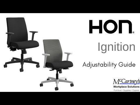 HON Ignition Chair - Adjustability Guide