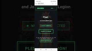 Registration in NEAR Legion. Mint Initiate SBT. Step 1