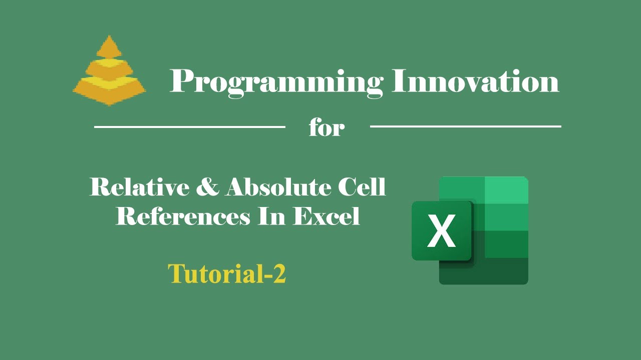 Relative & Absolute Cell References In Excel - YouTube