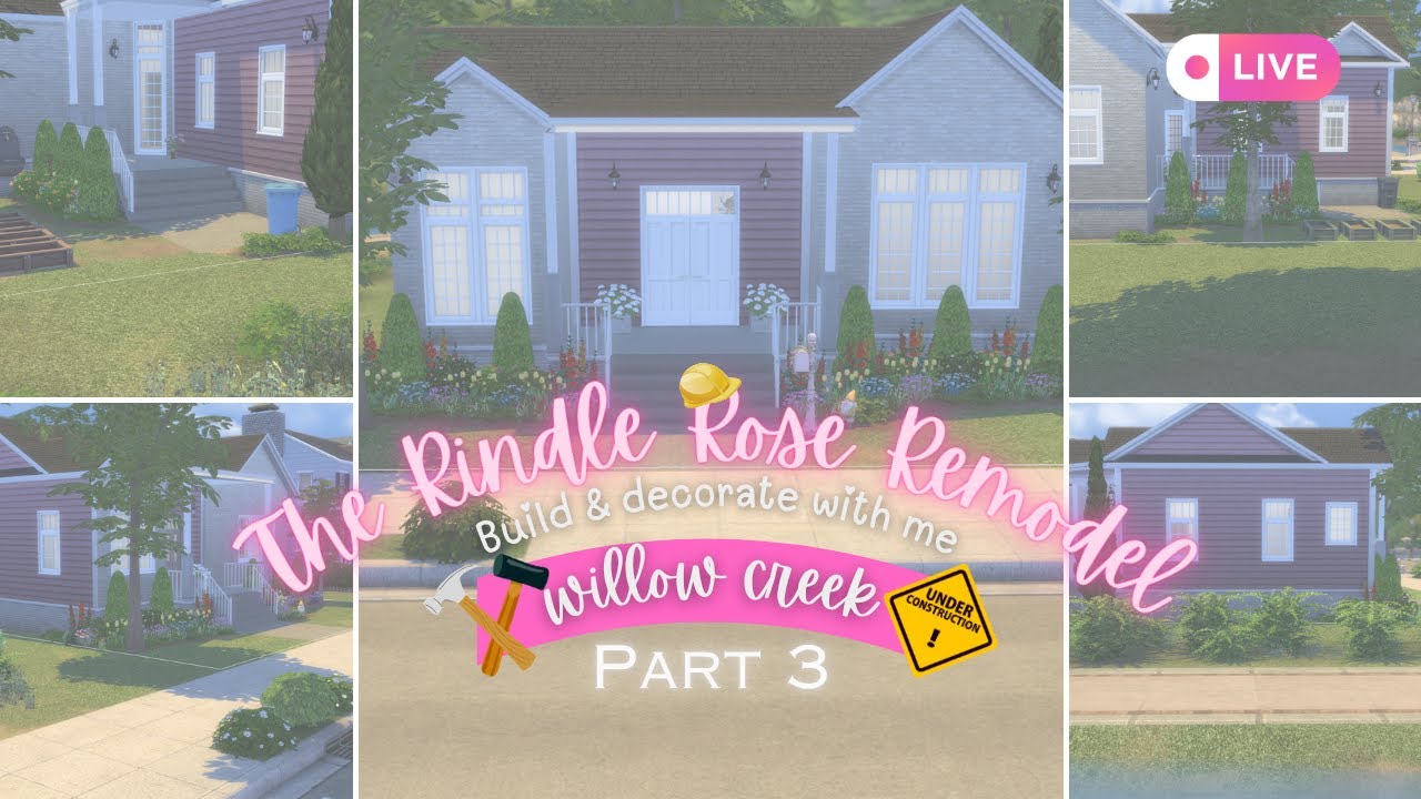 Let's Build & Decorate: The Rindle Rose Remodel |The Sims 4™ 
