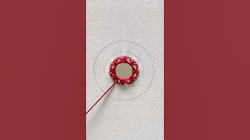 Hand embroidery : mirror work| Part-1| full video link in description #shorts #mirrorwork #handwork