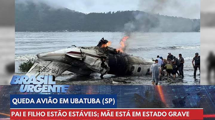 Ubatuba: pai e filhos vítimas de acidente aéreo estão estáveis; mãe está em estado grave