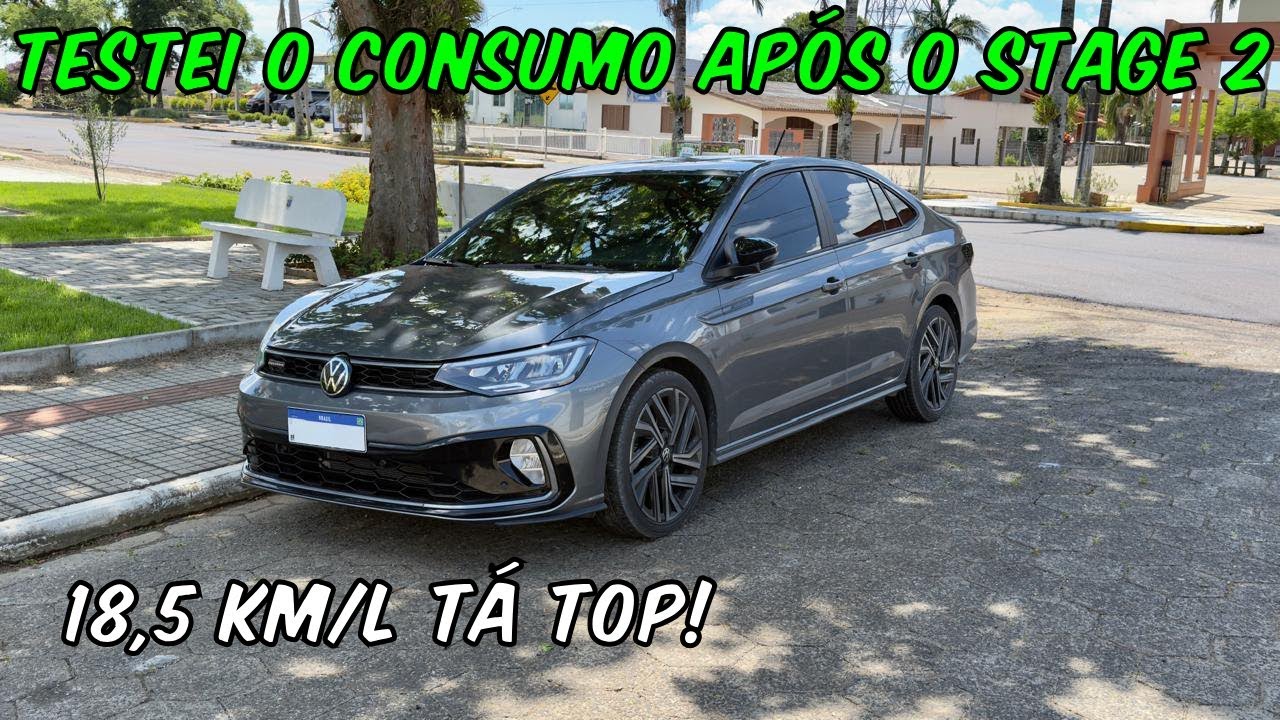 FIZ 18,5 KM/L NO VIRTUS EXCLUSIVE STAGE 2. FICOU MAIS ECONÔMICO QUE ORIGINAL! 🚗🚀