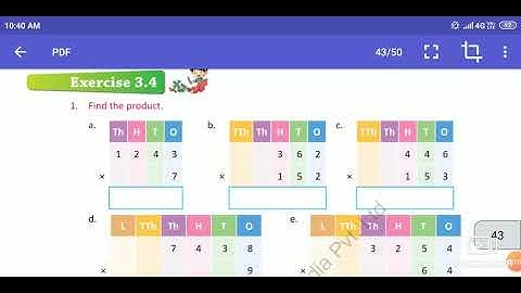Class-4th; Exercise 3.4//Mathematics Macmillan Education//