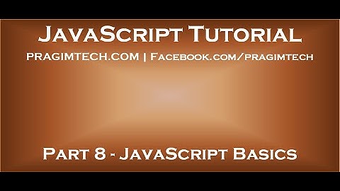 JavaScript Basics